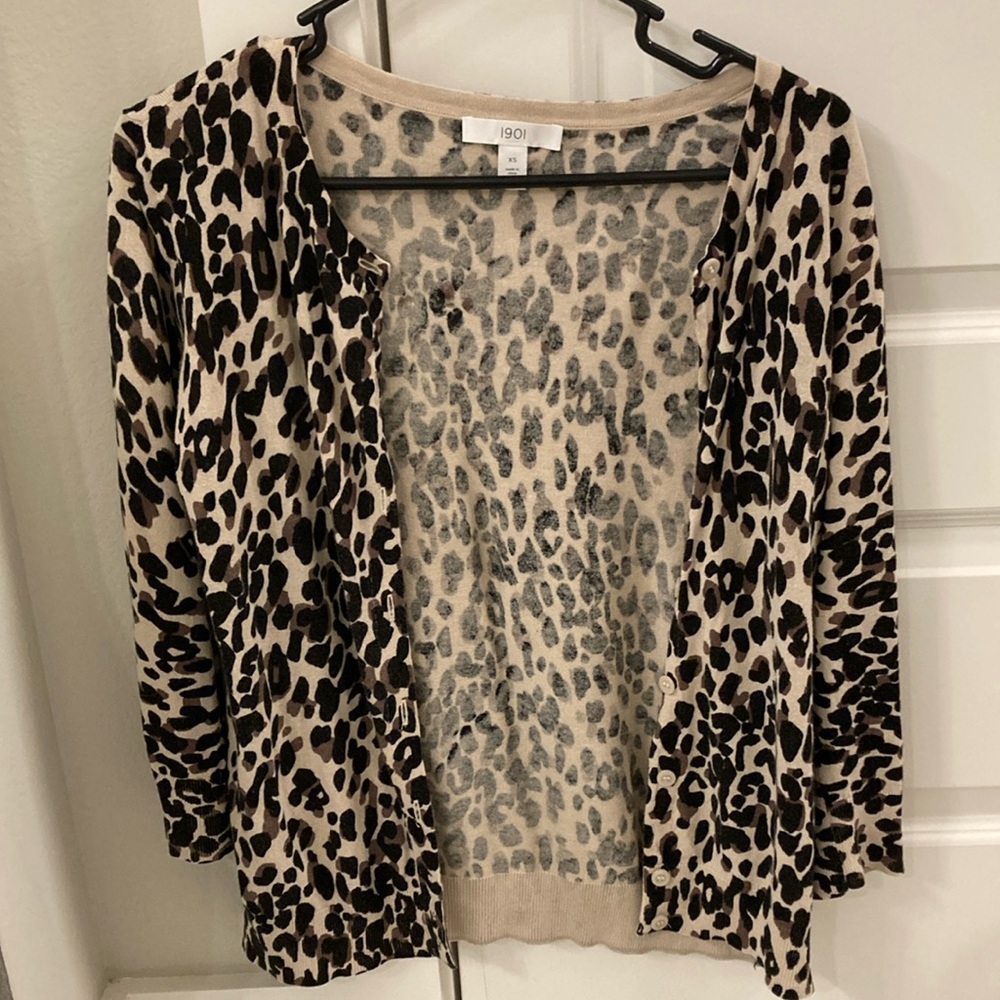 1901 leopard cardigan